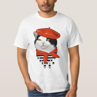 Camiseta francés del gato