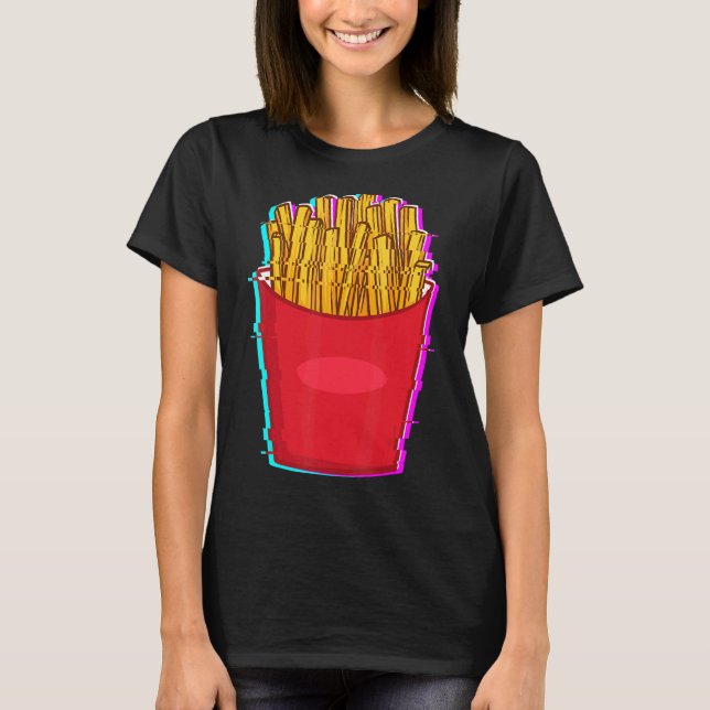 Camiseta Francés frita fritas fritas fritas dice (Anverso)
