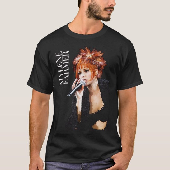 Camiseta Francés, Mylene Farmer, Francia, Meme, Joelle Guil (Anverso)