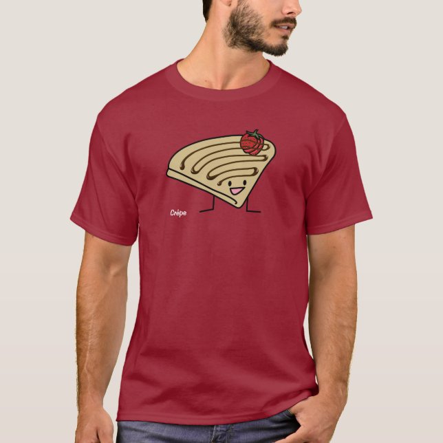 Camiseta Francés pastoso del chocolate del postre de la (Anverso)