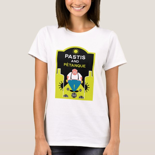 Camiseta Francés Pétanque Bocce (Anverso)