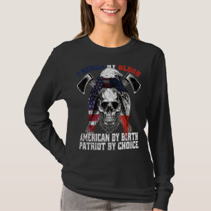 Camiseta Francés Por Estadounidense De Sangre Por Nacimient