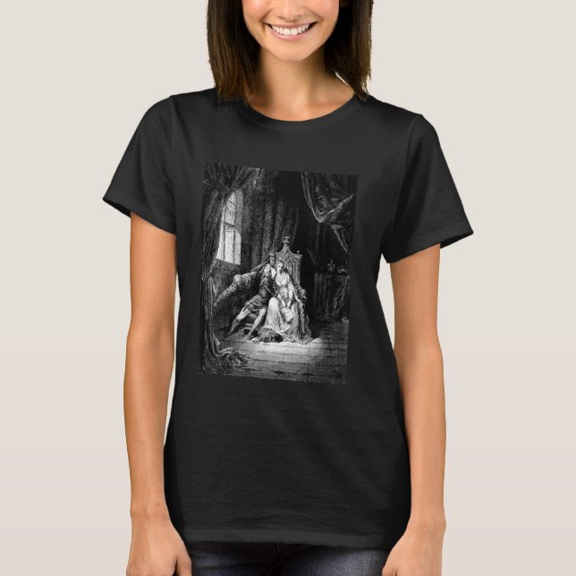 Camiseta Francesca Rimini Gustave Dore Divine Comedy Dantes (Anverso)