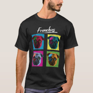 Camiseta Franceses Bulldog francés Colorful Pop Dog Men
