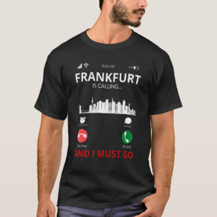 Camiseta Fráncfort llama a Alemania recuerdo