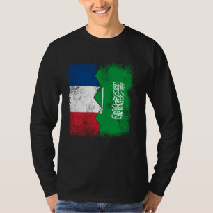 Camiseta Francia Arabia Saudita muestra la mitad de las raí