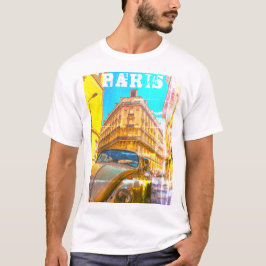 Camiseta Francia Arquitectura Francia Viejo coche París