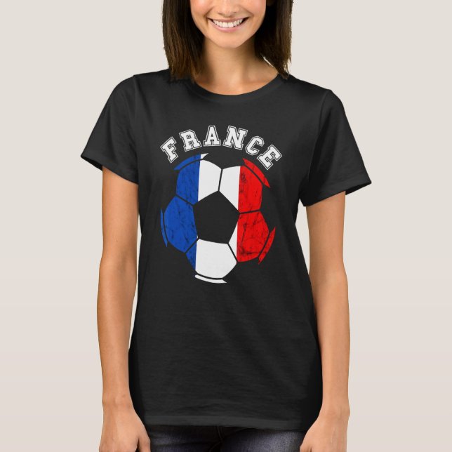 Camiseta Francia Ball Francia Equipo de fútbol Bandera Fran (Anverso)