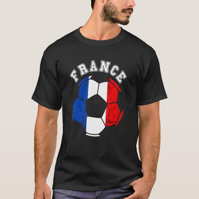Camiseta Francia Ball Francia Equipo de fútbol Bandera Fran (Anverso)