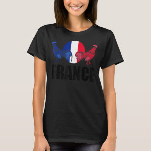Camiseta Francia Bandera de Francia Silueta nacional de ani