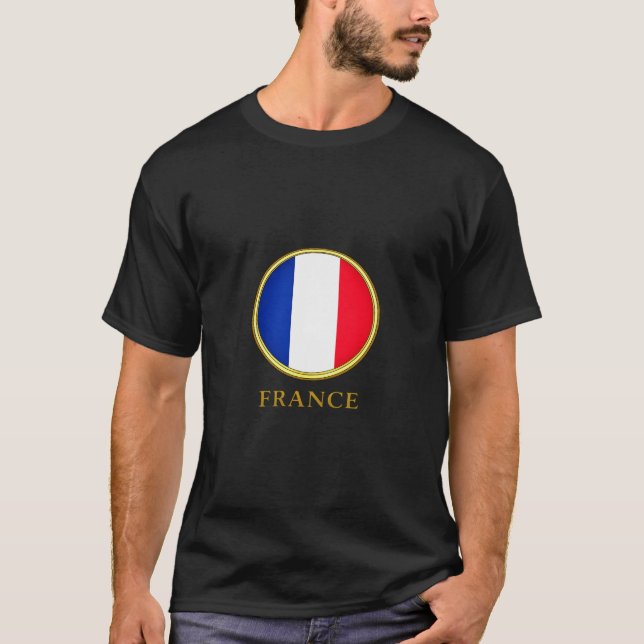 Camiseta Francia - Bandera Francesa (Anverso)