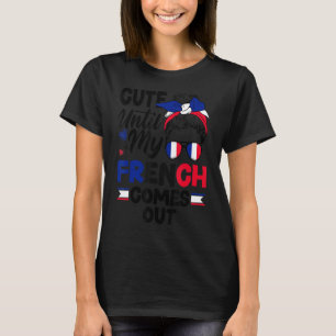 Camiseta Francia Bandera Francesa Cortada hasta mi Com Fran