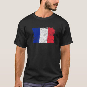 Camiseta Francia Bandera Orgullo Amistad Orgullo Paz Vintag