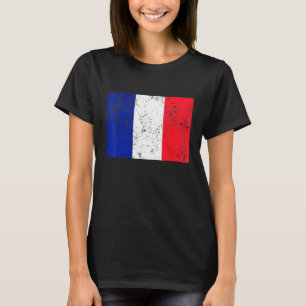 Camiseta Francia Bandera Vintage Francés