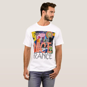 Camiseta Francia de Niza, camisas murales de graffiti, 2 ho