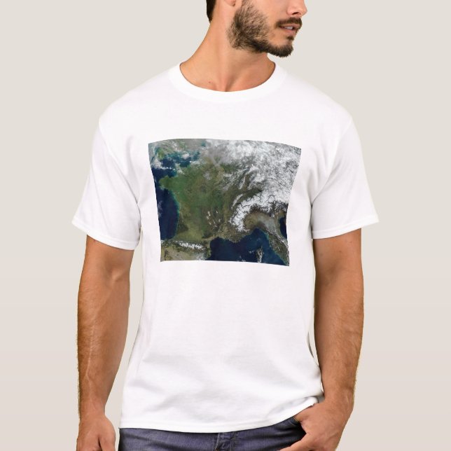 Camiseta Francia desde el espacio (Anverso)