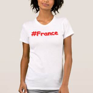 Camiseta "Francia", diseño elegante. ¡Hazte con una en Zazz