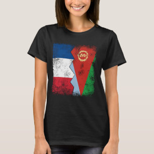 Camiseta Francia Eritrea Bandera Raíces Francesas Mitad Eri