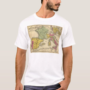 Camiseta Francia, España, Portugal, Italia