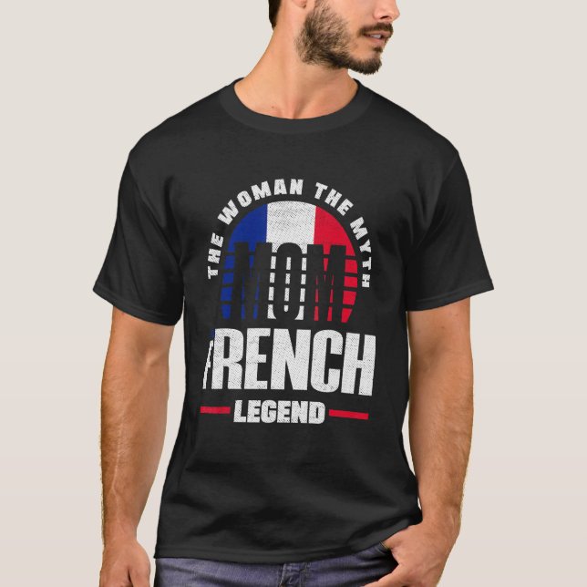 Camiseta Francia Francia: Madre de bandera francesa (Anverso)