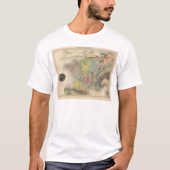 Camiseta Francia geológica (Anverso)