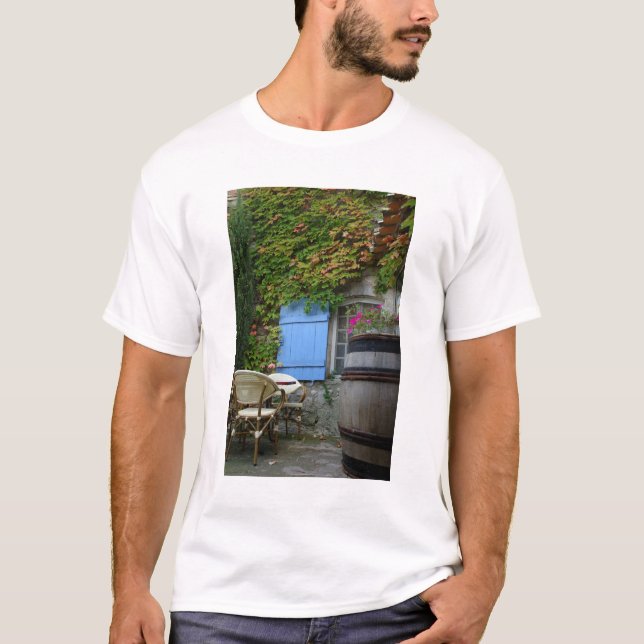 Camiseta Francia, Les Baux de Provence, caf© patio (Anverso)