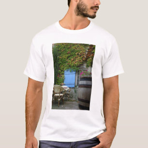 Camiseta Francia, Les Baux de Provenza, patio de café