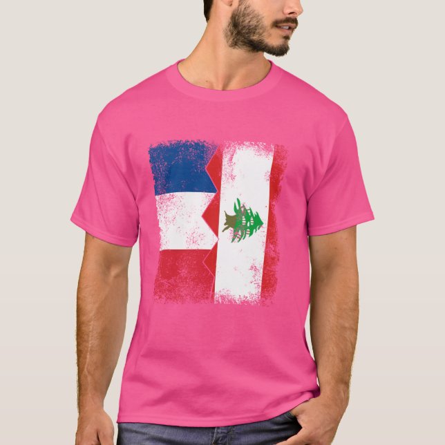 Camiseta Francia Líbano marca medio raíces francesas libane (Anverso)
