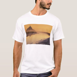 Camiseta FRANCIA, Normandía Mont St. Michel. Luz de la ma