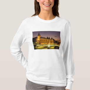Camiseta Francia, París, Conciergerie y río Sena en
