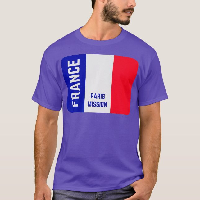 Camiseta Francia París Misión Mormón LDS Misionera (Anverso)