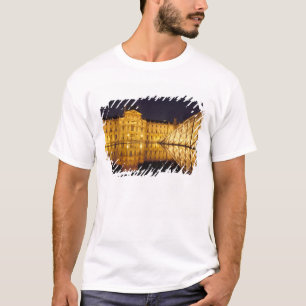 Camiseta Francia, París, museo del Louvre de noche.