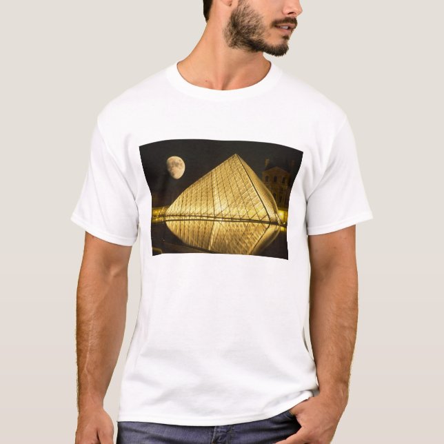 Camiseta Francia, París, Museo del Louvre, Noche (Anverso)