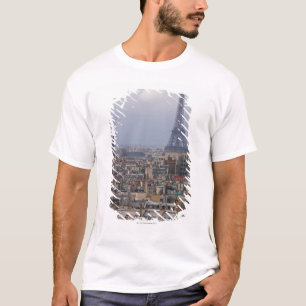 Camiseta Francia, París, paisaje urbano con la torre Eiffe