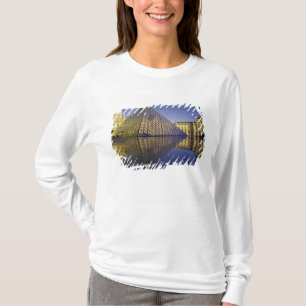 Camiseta FRANCIA, París Reflexión, Pirámide. El Louvre