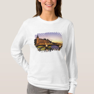 Camiseta Francia, París, río Sena y Conciergerie en