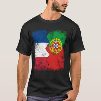 Camiseta Francia Portugal marca la raíz media portuguesa fr