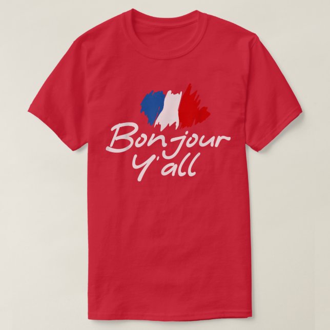 Camiseta Francia remonta a los franceses que adoran a Bonjo (Diseño del anverso)