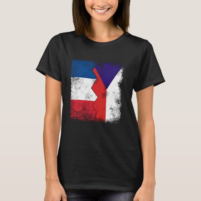 Camiseta Francia República Checa marca media raíz checa fra (Anverso)