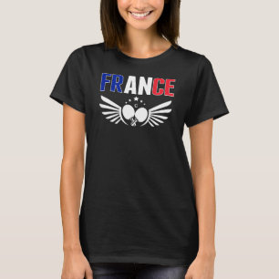 Camiseta Francia: Tenis de mesa y apoyo a Ping Pong Tea fra