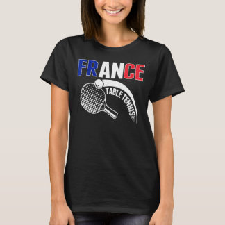 Camiseta Francia: Tenis de mesa y apoyo a Ping Pong Tea fra
