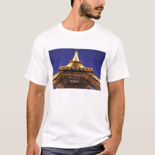 Camiseta FRANCIA, Torre Eiffel de París, vista nocturna