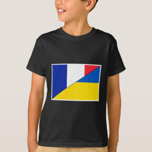 Camiseta Francia Ucrania Bandera Apoyo Ciudadano Francés Uc