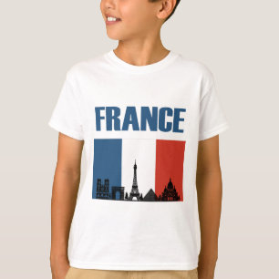 Camiseta Francia Viaje - Bandera Francesa de la Línea Aérea