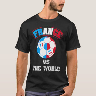 Camiseta Francia Vs. Fa Mundial De Fútbol Bandera Francesa
