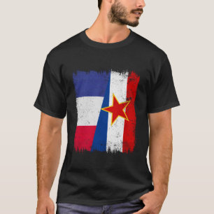 Camiseta Francia Yugoslavia Media Bandera Francesa Yugoslav