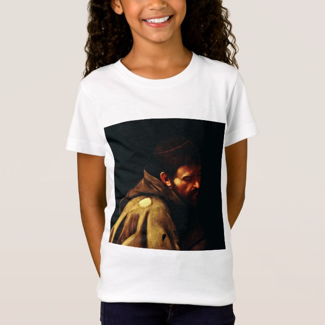 Camiseta Francisco de Asís por Caravaggio (Anverso)
