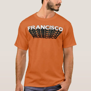 Camiseta Francisco Divertido Retro Vintage Atardecer Franci