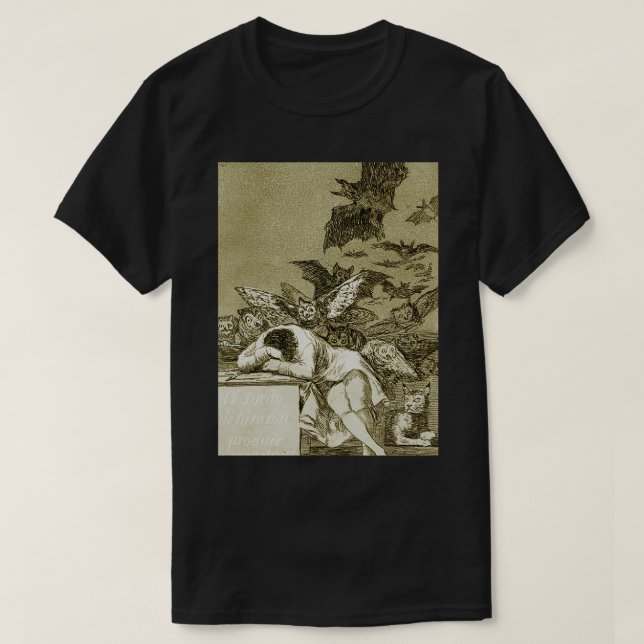 Camiseta Francisco Goya El Sueño De La Razón Produce A Mons (Diseño del anverso)