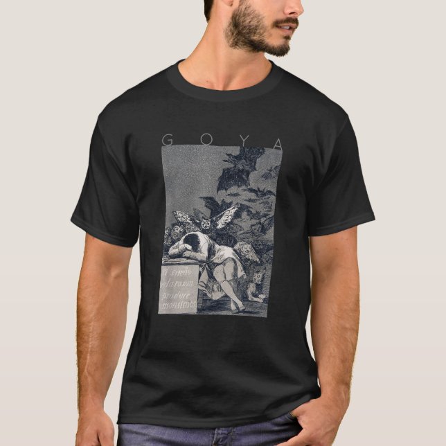 Camiseta Francisco Goya El sueño de la razón produce a Mons (Anverso)